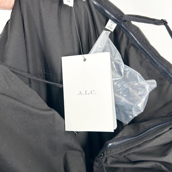 NWT A.L.C. Lark Maxi Dress, Black, Size 14 - Picture 10 of 10